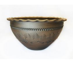 Макітра із глини для сала Узор (3 л)